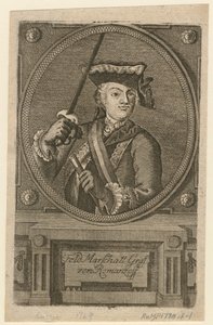 Feldmarszałek hrabia Piotr Aleksandrowicz Rumiancew-Zadunaisky, 1770 autorstwa Unbekannt