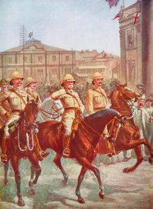 Feldmarszałek Roberts odciąża oblężenie Kimberley, wojna burska, RPA, 1900 autorstwa Unbekannt