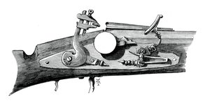 Firelock lub Snaphance z Haddon Hall, Derbyshire, c1620, c1880 autorstwa Unbekannt