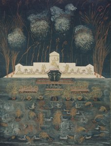 Fajerwerki i iluminacje z okazji traktatu z Abo 15 września 1743 r., połowa XVIII w. autorstwa Unbekannt
