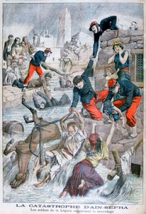 Błyskawiczna powódź w Ain Sefra, Algieria, 1904 autorstwa Unbekannt