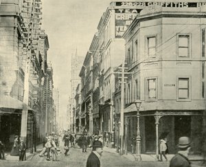 Flinders Lane, Melbourne, 1901. autorstwa Unbekannt