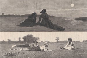 Flirt na brzegu morza i w tygodniku Harfiarza Łąkowego, tom. XVIII, 19 września 1874. autorstwa Unbekannt