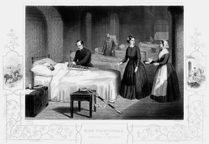 Florence Nightingale w szpitalu w Scutari, ok. 1860 r. autorstwa Unbekannt