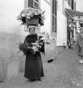 Sprzedawca kwiatów, Funchal, Madera, XX wiek autorstwa Unbekannt