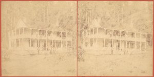 Flume House, góry Santa Cruz, lata 60. XIX wieku. autorstwa Unbekannt