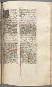 Fol. 233r, Psalm 109, historyczny inicjał D, Bóg Ojciec i Syn..., c. 1275-1300. autorstwa Unbekannt