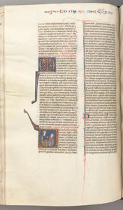 Fol. 247v, Eklezjastes, historyczny inicjał V, Nauczanie Salomona, c. 1275-1300. autorstwa Unbekannt