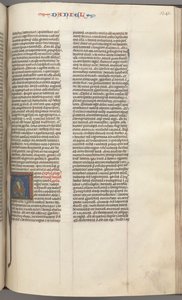 Fol. 341r, Daniel, historyczny inicjał A, Daniel w jaskini lwów, ok. 341r. 1275-1300. autorstwa Unbekannt