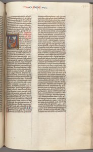 Fol. 350r, Ozeasz, historyczny początkowy V, Ozeasz głosił trzem mężczyznom. , C. 1275-1300. autorstwa Unbekannt