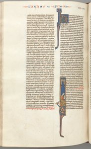 Fol. 425v, Jan, inicjał historyczny I, Jan pismo siedzące, c. 1275-1300. autorstwa Unbekannt