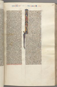 Fol. 96r, Rut, Historyczny inicjał I z Elimilechem i Noemi. 1275-1300. autorstwa Unbekannt