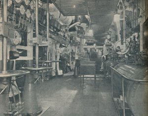 Czołowa maszynownia cesarzowej Wielkiej Brytanii, z platformą sterowniczą, 1936 autorstwa Unbekannt