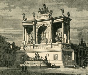 Fontanna Aleksandra Sewera, Rzym, 1890. autorstwa Unbekannt