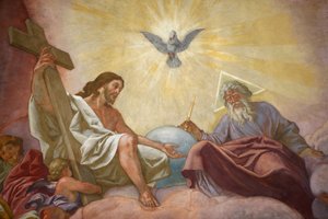 Kościół Franciszkanów w Wiedniu Jezus, Bóg i Duch Święty, Wiedeń, Austria autorstwa Unbekannt