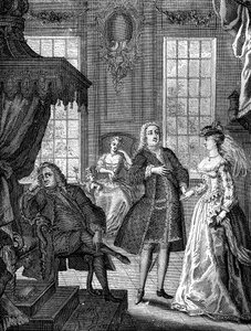 Fryderyk książę Walii i księżniczka Augusta z Saxe-Gotha, 1736 autorstwa Unbekannt