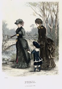 Freja- ilustrowany skandynawski magazyn mody 1882, ilustracja nr 21 autorstwa Unbekannt