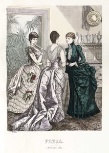 Freja- ilustrowany skandynawski magazyn mody 1884, ilustracja nr 3 autorstwa Unbekannt