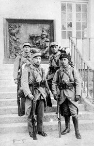 Francuscy legioniści cudzoziemscy, Algieria, ok. 1910 r. autorstwa Unbekannt