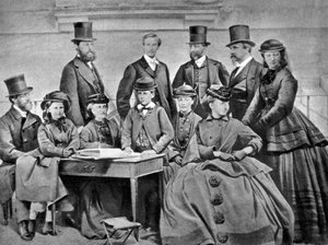 Francuska rodzina cesarska, 1866 autorstwa Unbekannt