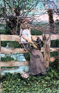 Pocztówka francuska, ok. 1900 autorstwa Unbekannt