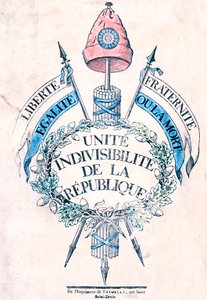 Rewolucja Francuska 1789: Alegoryczny emblemat Republiki autorstwa Unbekannt