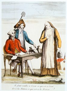 Rewolucja Francuska 1789: antyklerykalizm autorstwa Unbekannt
