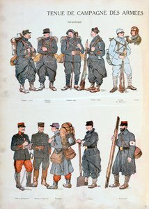 Mundury armii francuskiej, I wojna światowa, 1914 autorstwa Unbekannt