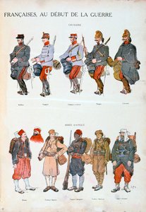 Mundury armii francuskiej, I wojna światowa, 1914 autorstwa Unbekannt