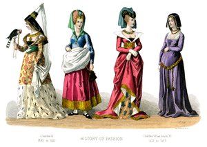 Strój francuski: Karol VI, Karol VII, Ludwik XI, 1882 r. autorstwa Unbekannt