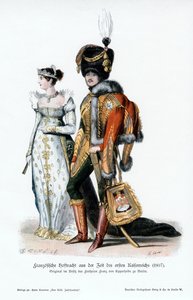 Francuski strój dworski z czasów I Cesarstwa, 1807 autorstwa Unbekannt