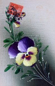 Pocztówka z francuskim kwiatem, ok. 1900 autorstwa Unbekannt