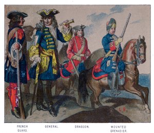 Francuska suknia wojskowa, 1704 autorstwa Unbekannt
