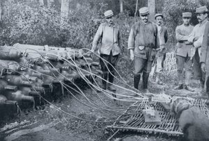Żołnierze francuscy z butlami gazowymi, I wojna światowa, 1915 autorstwa Unbekannt