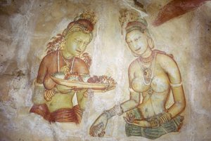 Fresk/Panie Sigiriya/Sri Lanka autorstwa Unbekannt
