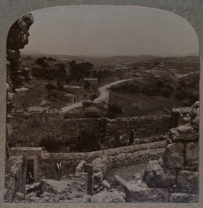Od Archway w Domu Szymona do domu Łazarza, Bethany, ok. 1900 autorstwa Unbekannt