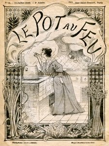 Przednia okładka Le Pot au Feu, 15 lipca 1896 autorstwa Unbekannt