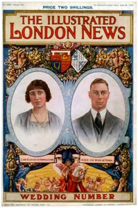 Przednia okładka numeru ślubnego The Illustrated London News, 28 kwietnia 1923 r autorstwa Unbekannt
