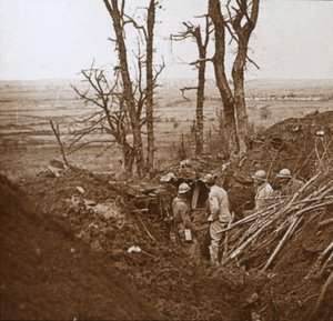 Linia frontu, Les Éparges, północna Francja, c1914-c1918. autorstwa Unbekannt
