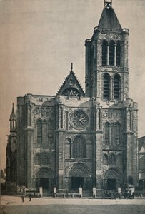 Front kościoła opactwa Saint Denis, miejsce pochówku królów francuskich, c1906, 1907 autorstwa Unbekannt