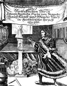 Frontyspis Magia Naturalis autorstwa Johannesa Baptisty della Porta, 1715 autorstwa Unbekannt