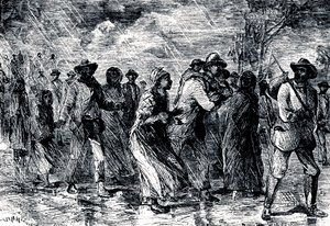 Uciekinierzy niewolnicy uciekający z Maryland do Delaware koleją podziemną, 1850-1851 autorstwa Unbekannt