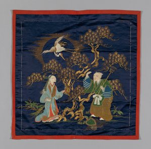 Fukusa Gift Cover, Japonia, późne Edo 1789-1868 Meiji, 1868-1912, koniec XIX w. autorstwa Unbekannt