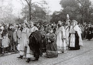 Pogrzeb carycy Marii Fiodorowny Rosji, Roskilde, Dania, 19 października 1928 autorstwa Unbekannt