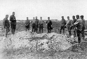 Pogrzeb na froncie zachodnim, I wojna światowa, 1916, ok. 1920 autorstwa Unbekannt