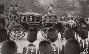 Procesja pogrzebowa króla Edwarda VII, Londyn, 20 maja 1910. autorstwa Unbekannt