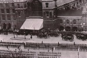 Procesja pogrzebowa króla Edwarda VII, Londyn, 20 maja 1910. autorstwa Unbekannt