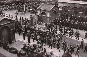 Procesja pogrzebowa króla Edwarda VII, Whitehall, Londyn, 20 maja 1910. autorstwa Unbekannt