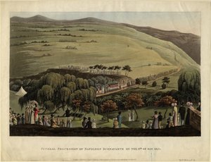 Kondukt żałobny Napoleona Bonaparte 9 maja 1821 r. 1828 r. autorstwa Unbekannt