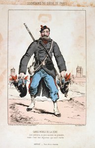 Mobilna Gwardia Sekwany, Oblężenie Paryża, 1870-1871 autorstwa Unbekannt